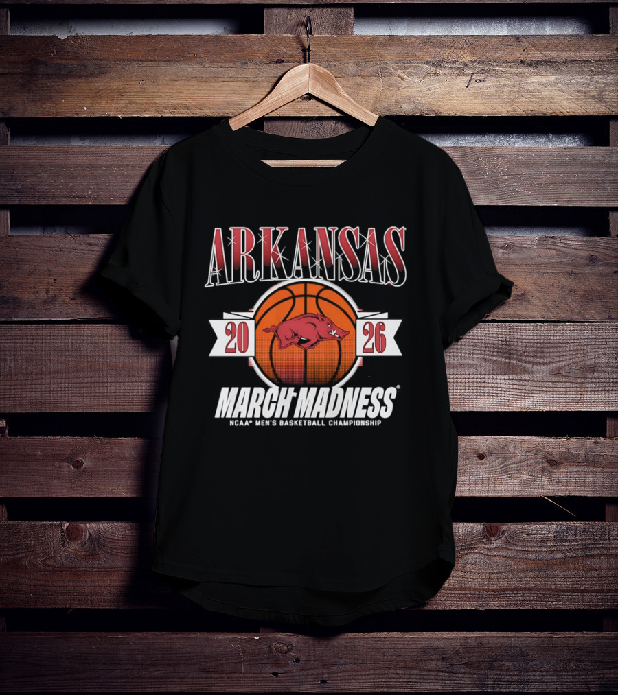 Arkansas Razorbacks 2026 NCAA Men's Basketball March Madness Championship T-Shirt