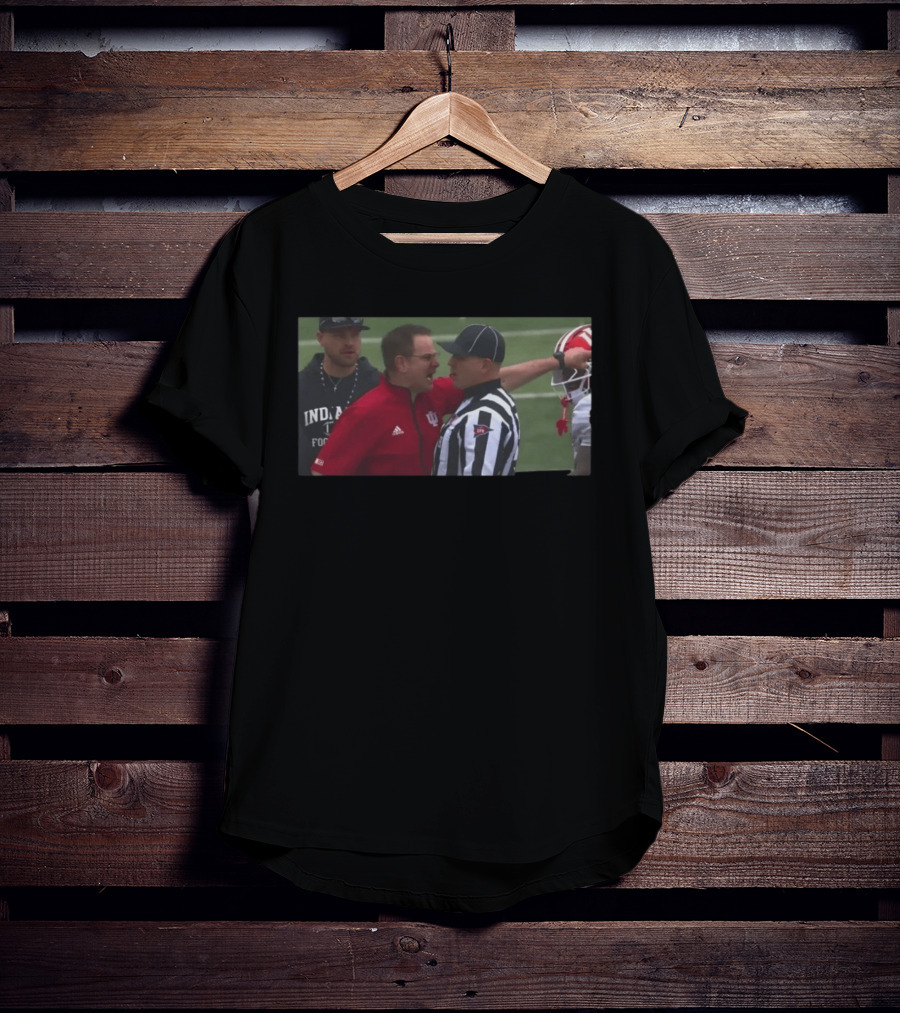 Curt Cignetti Indiana Football Referee Confrontation T-Shirt