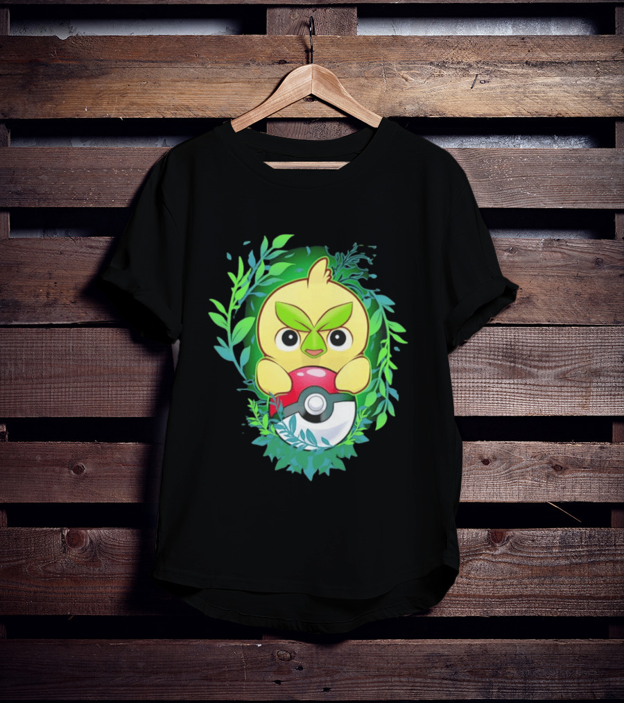 Pokémon Browt Grass Chicken Pokeball Forest T-Shirt
