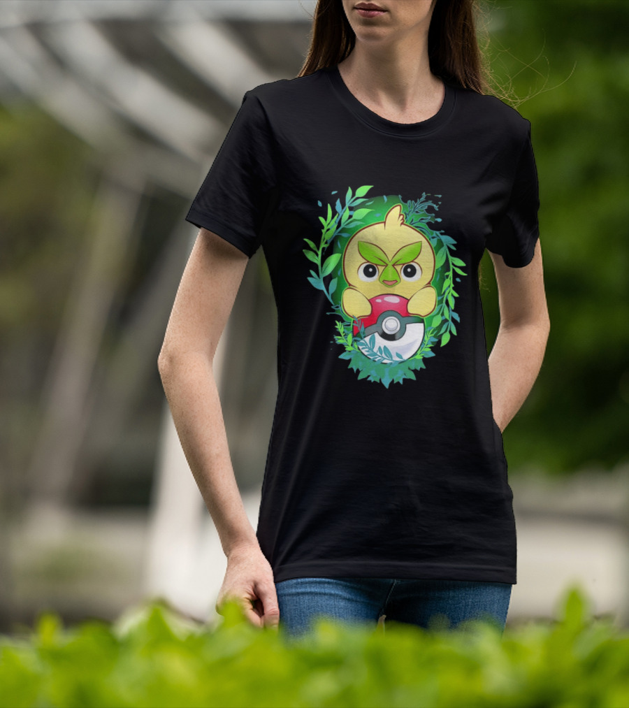 Pokémon Browt Grass Chicken Pokeball Forest T-Shirt