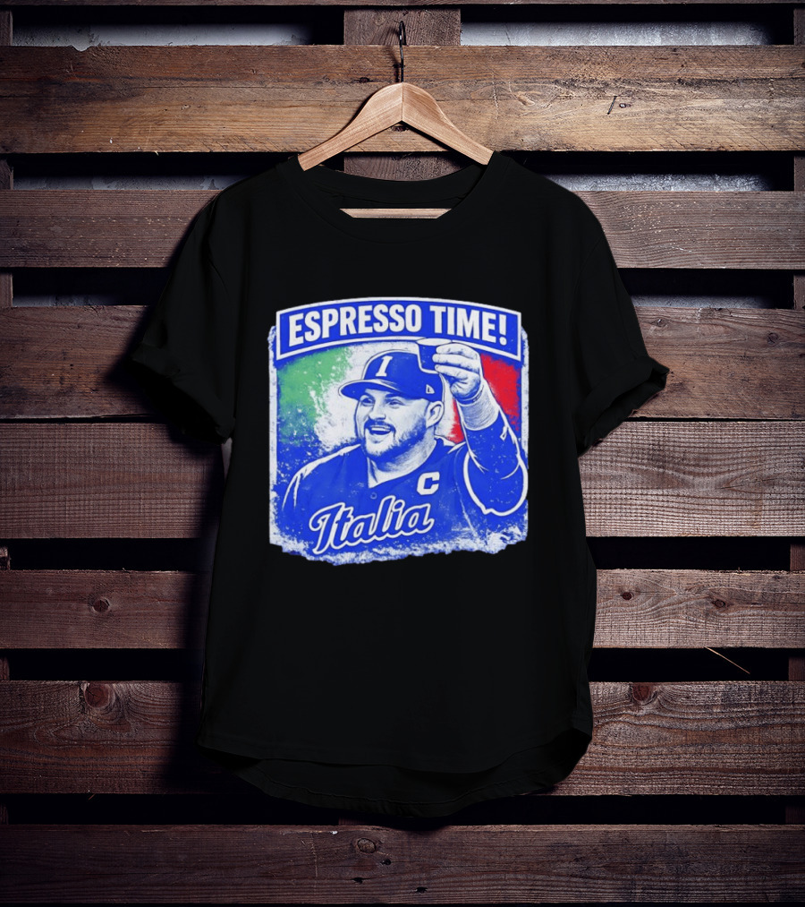 Espresso Time Italia Italy Baseball Celebration T-Shirt