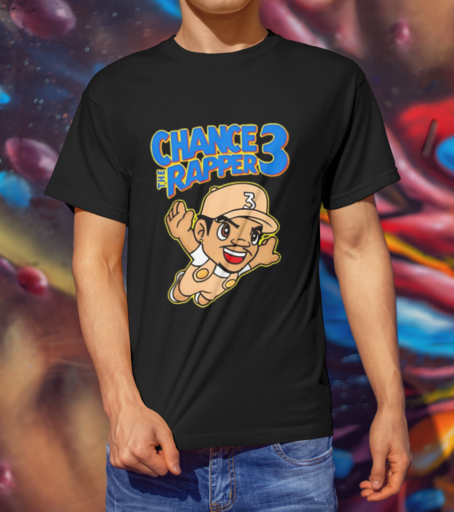 Chance The Rapper Super Mario 3 Character Mashup T-Shirt