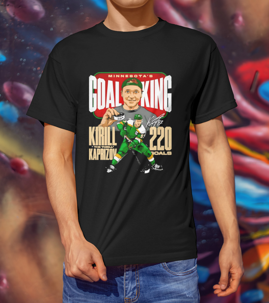 Minnesota's Goal King Kirill Kaprizov 220 Goals T-Shirt