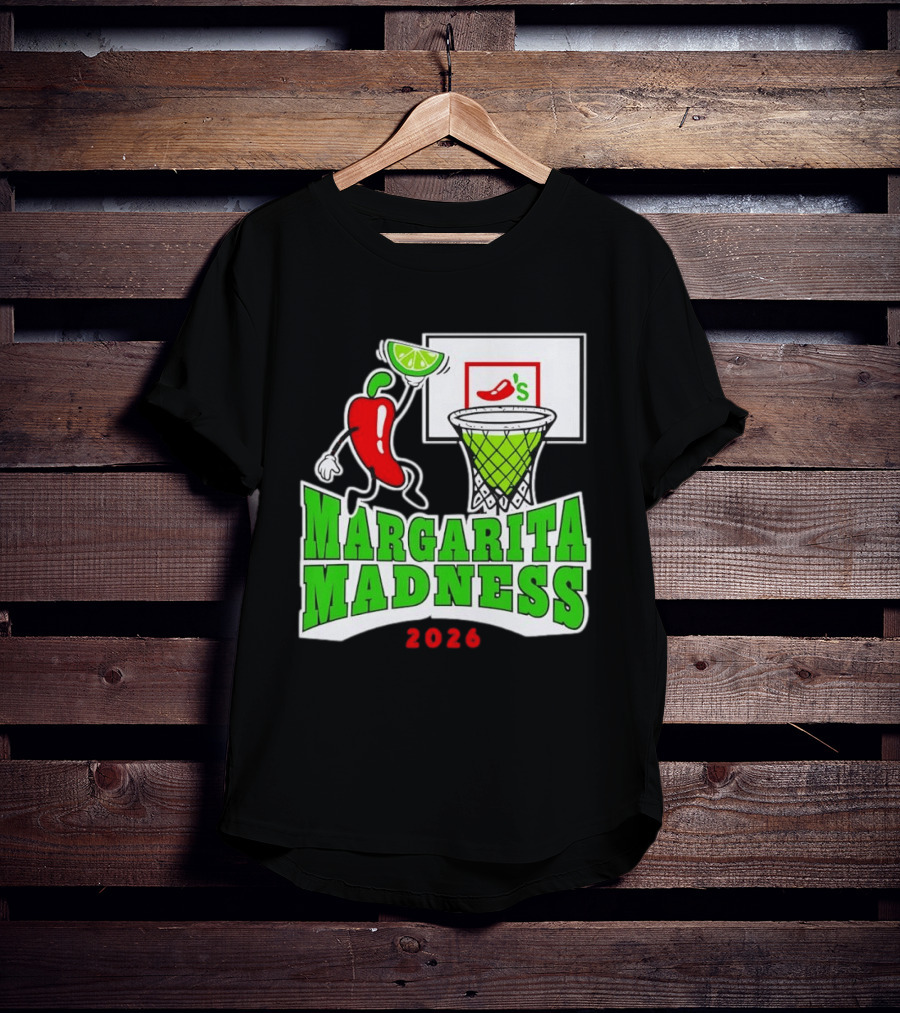Chili's Margarita Madness 2026 Basketball Event With Lime And Chili Hoops T-Shirt