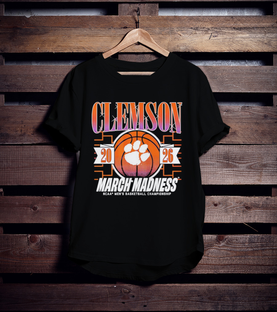 Clemson Tigers 2026 March Madness NCAA Men's Basketball Championship T-Shirt