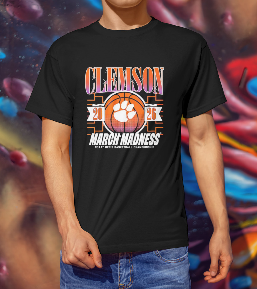 Clemson Tigers 2026 March Madness NCAA Men's Basketball Championship T-Shirt