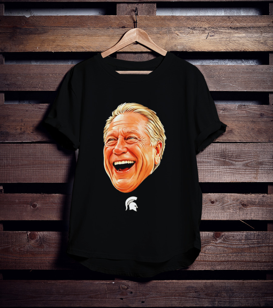 Michigan State Spartans Coach Tom Izzo Big Head T-Shirt