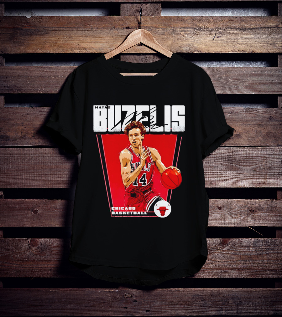 Matas Buzelis Chicago Basketball Bulls 14 T-Shirt