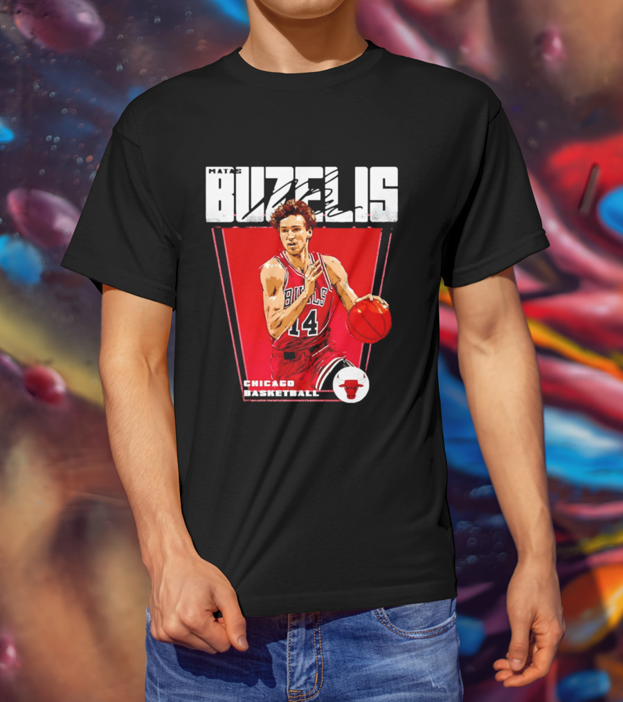 Matas Buzelis Chicago Basketball Bulls 14 T-Shirt