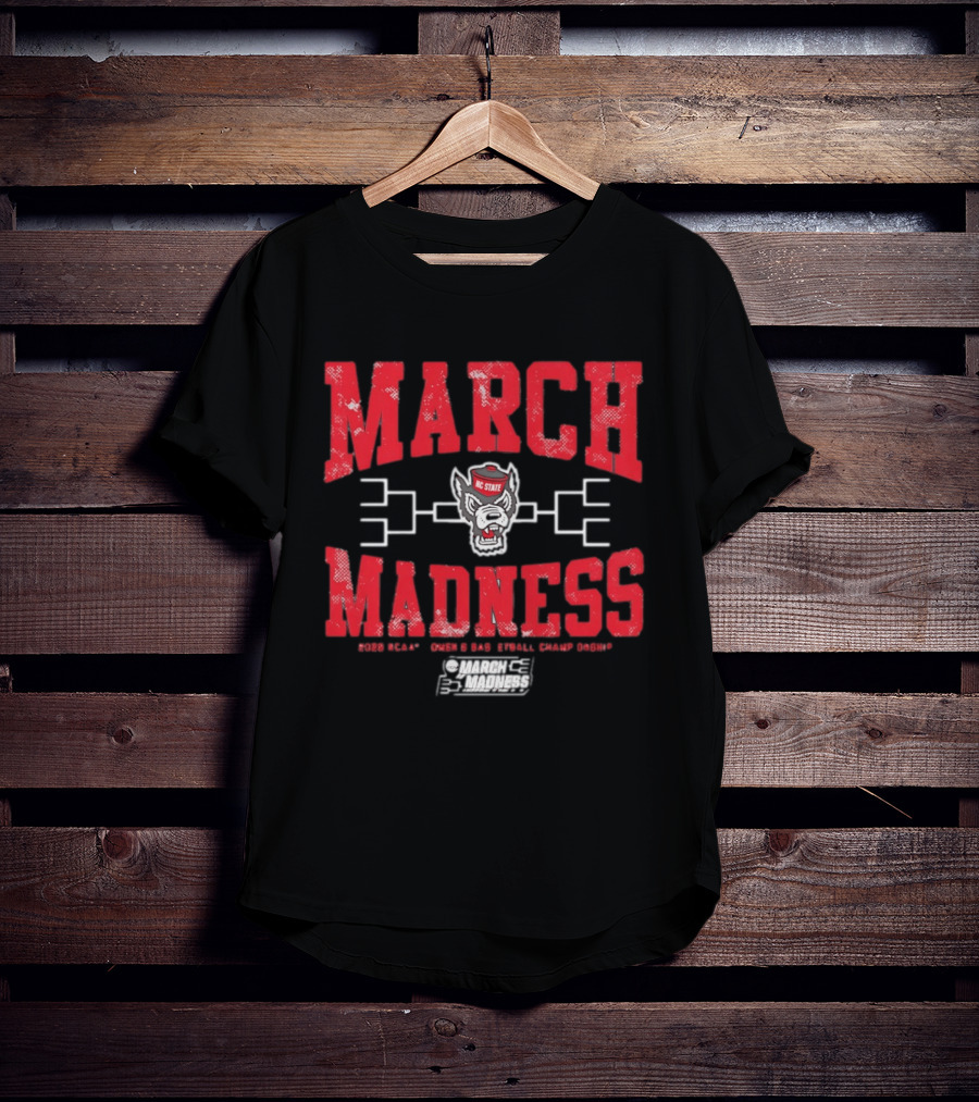 NC State Wolfpack March Madness 2026 Bracket Challenge T-Shirt