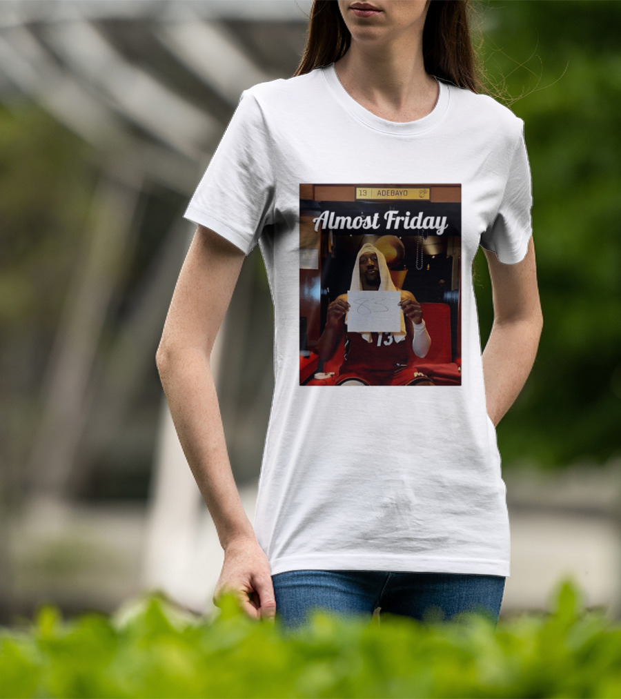 Almost Friday Bam Adebayo 83 Points Locker Room Moment T-Shirt