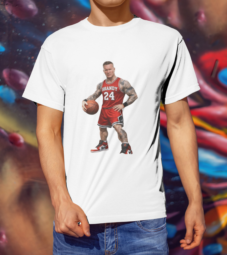Brandy 24 Basketball Player Jordan Style Tattooed Athlete T-Shirt