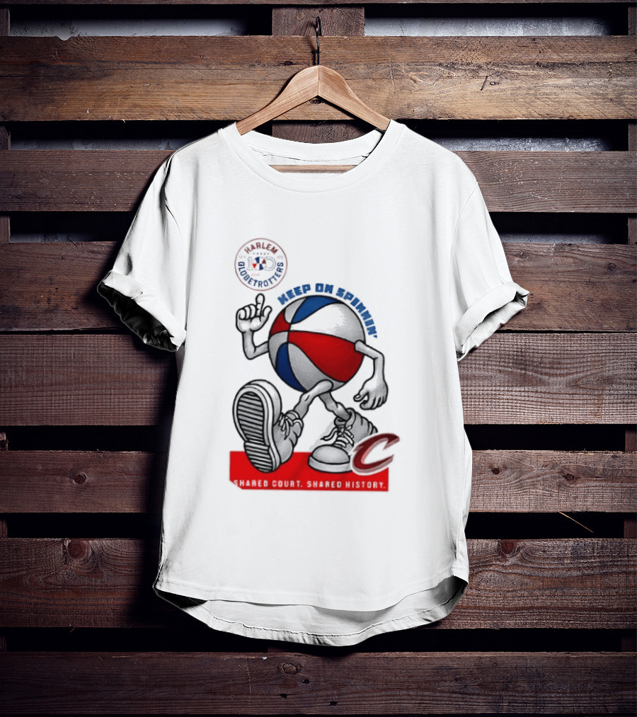 Cleveland Cavaliers Keep On Spennim Shared Court Shared History Basketball T-Shirt