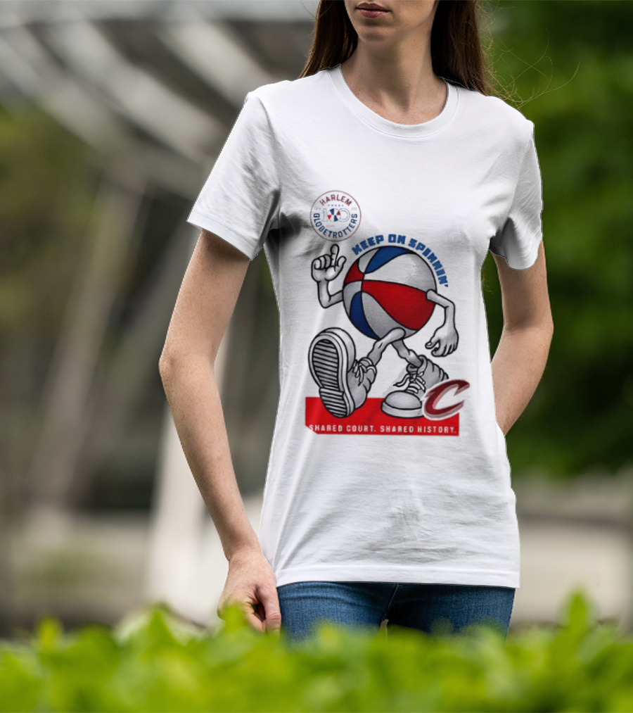 Cleveland Cavaliers Keep On Spennim Shared Court Shared History Basketball T-Shirt