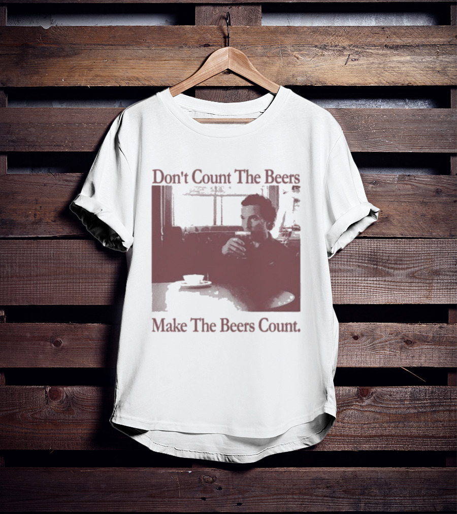 Don't Count The Beers Make The Beers Count Vintage Style Gentlemen T-Shirt