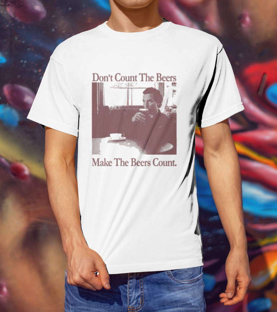 Don't Count The Beers Make The Beers Count Vintage Style Gentlemen T-Shirt