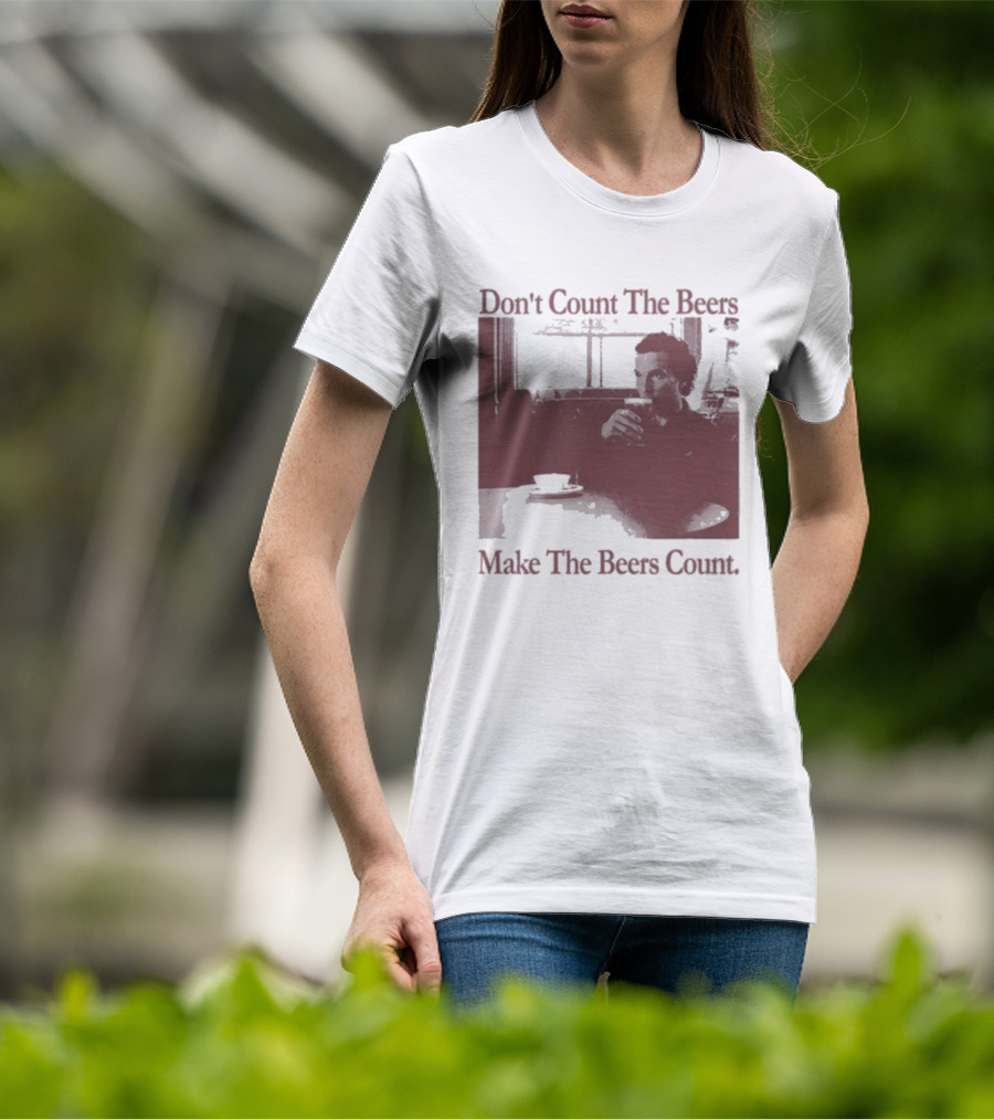 Don't Count The Beers Make The Beers Count Vintage Style Gentlemen T-Shirt