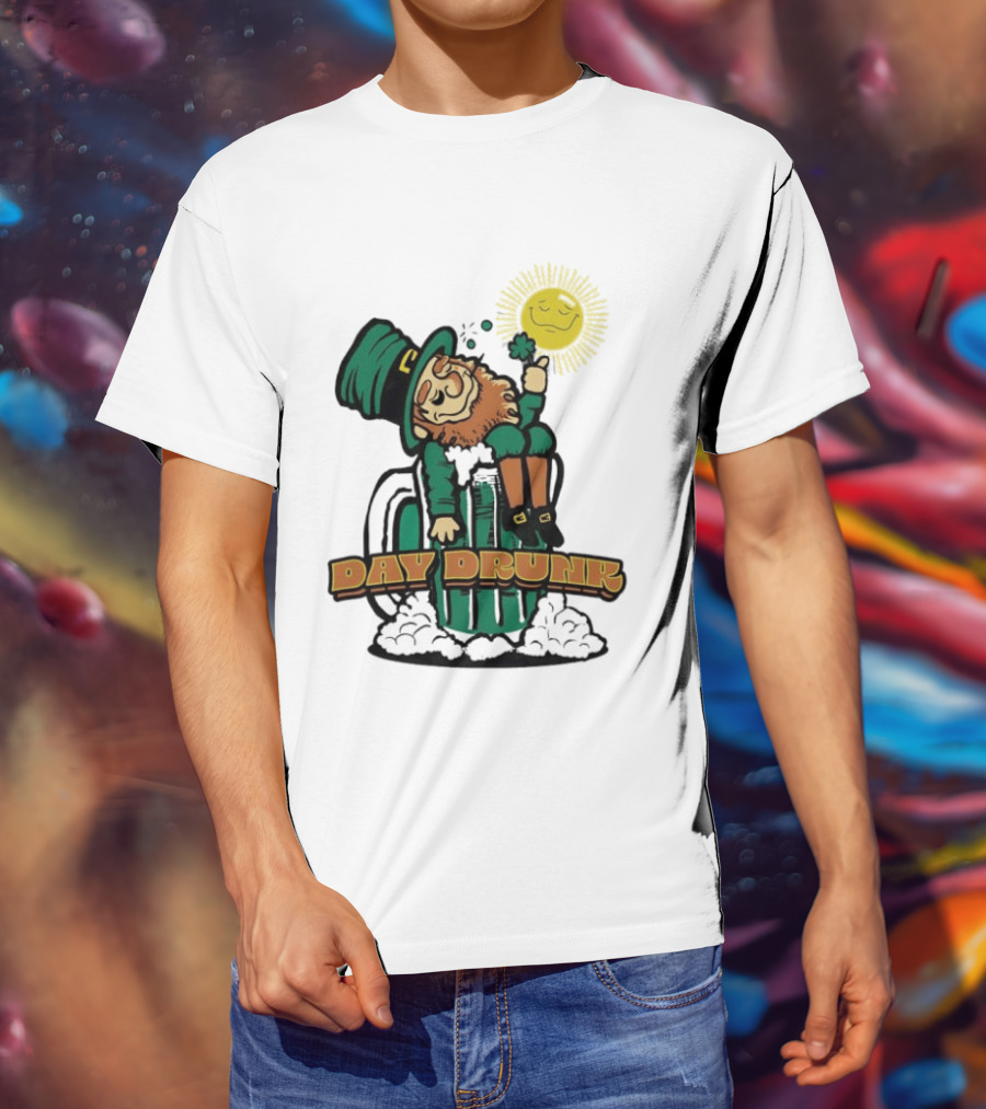 Day Drunk Leprechaun St. Patrick's Day Funny Irish Celebration T-Shirt