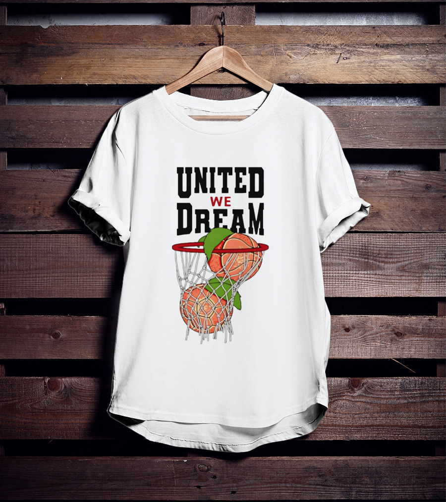 United We Dream Basketball Peach In Net 2026 T-Shirt