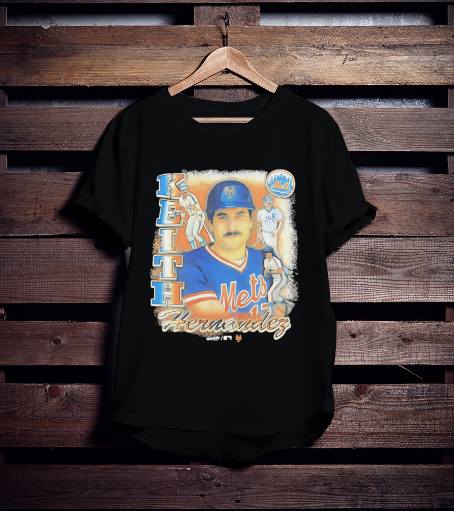 New York Mets Keith Hernandez 1986 Legendary Player Collage T-Shirt