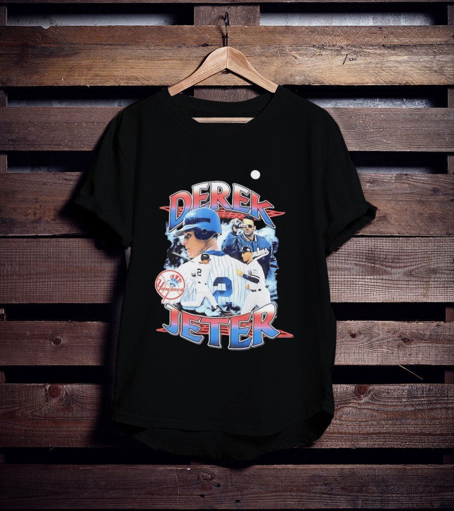 New York Yankees Derek Jeter Legendary Collage Player Yankees T-Shirt