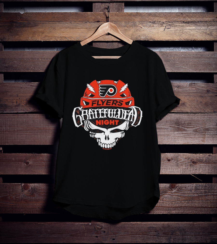 Philadelphia Flyers Grateful Dead Night NHL Collaboration T-Shirt