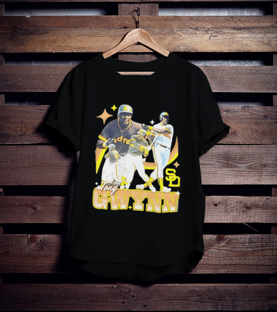 San Diego Padres Tony Gwynn Baseball Legend Collage T-Shirt