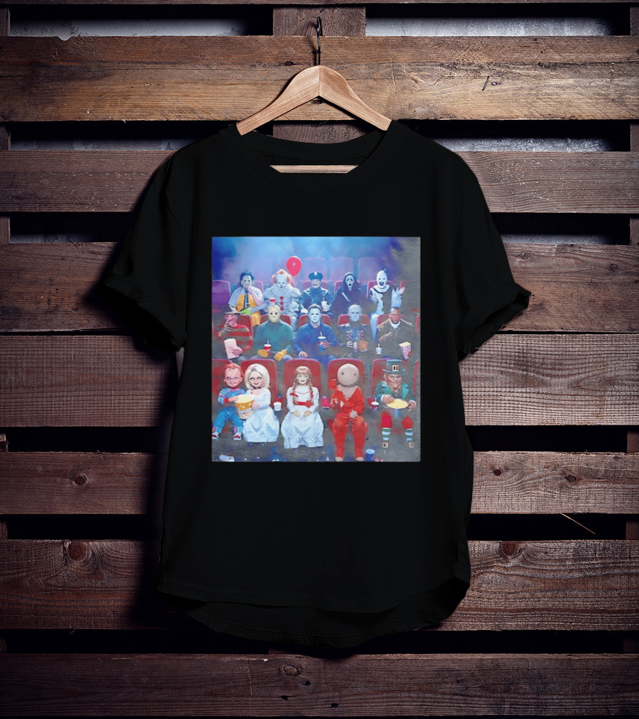 Scary Movie 6 Gathering Horror Characters Ing Together T-Shirt