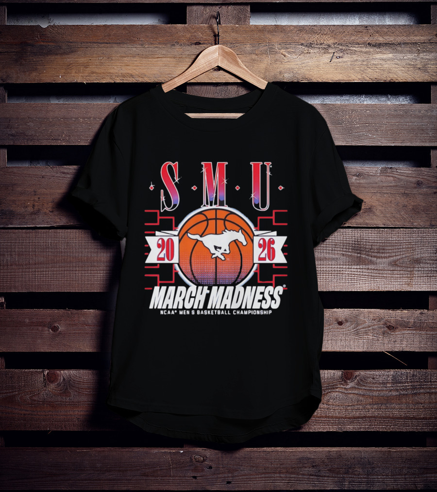 SMU Mustangs 2026 NCAA Men's Basketball Championship March Madness T-Shirt