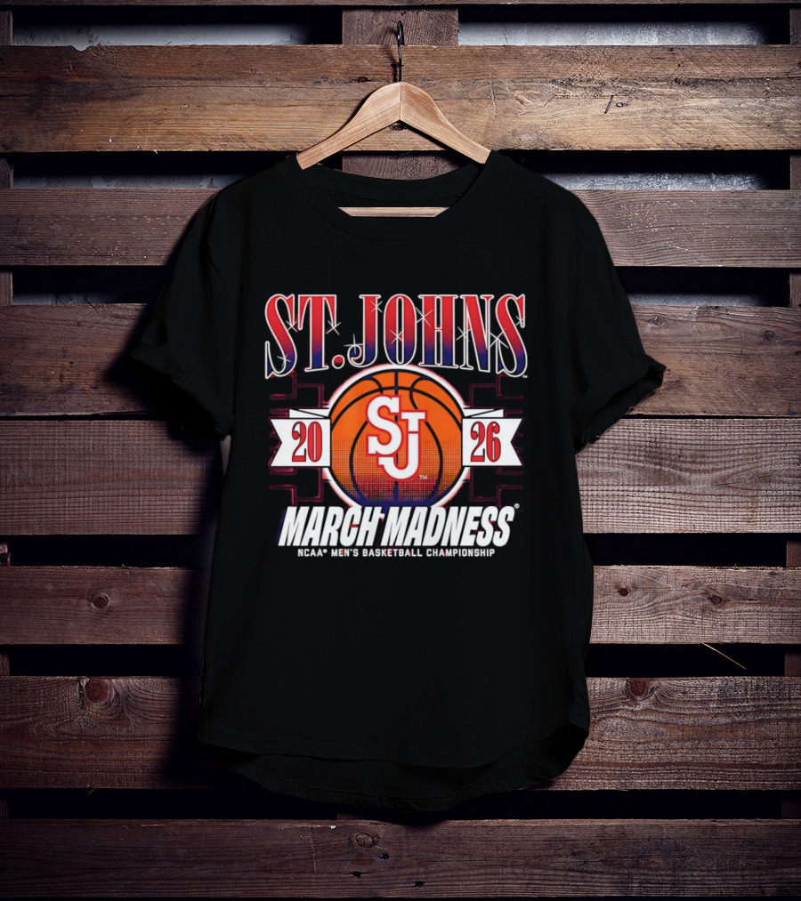 St. Johns 2026 March Madness NCAA Men's Basketball Championship T-Shirt