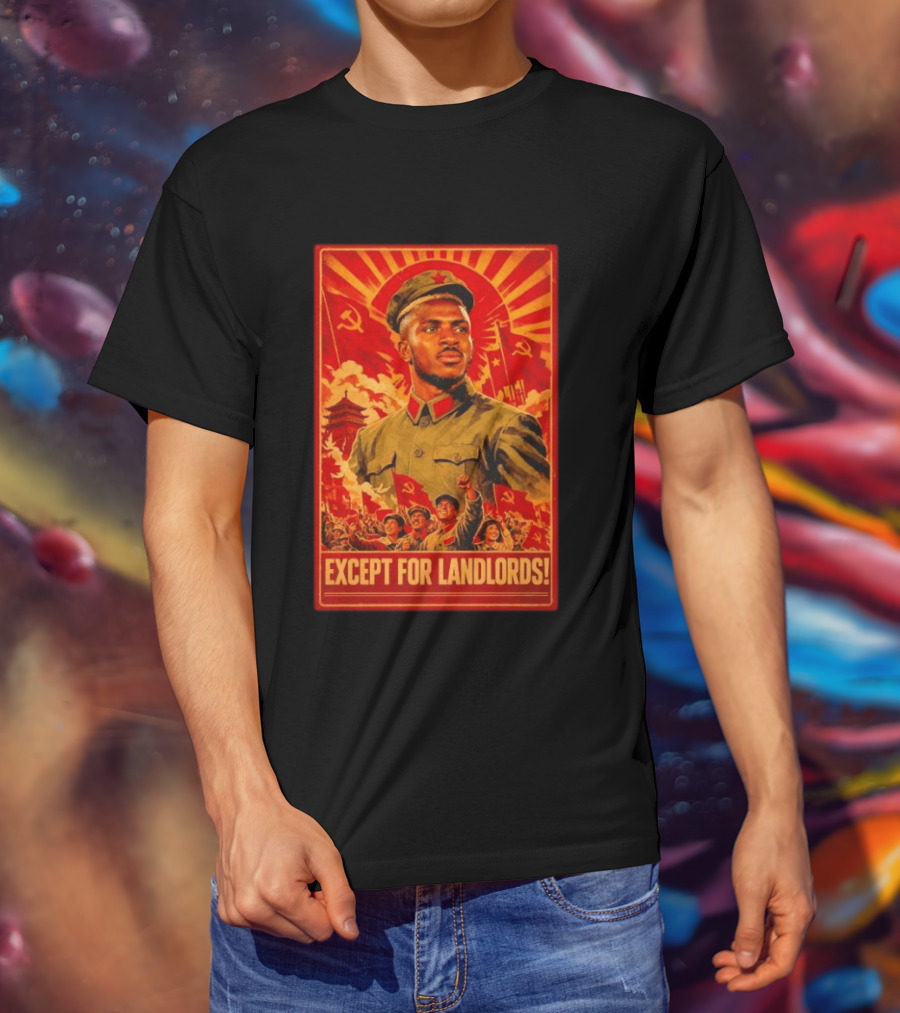 Victor Osimhen Propaganda Style Except For Landlords T-Shirt