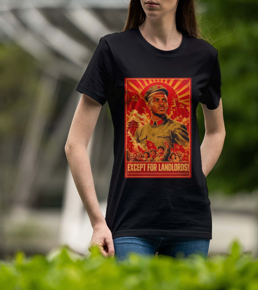 Victor Osimhen Propaganda Style Except For Landlords T-Shirt