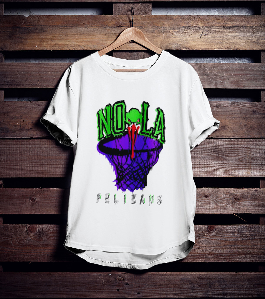 NOLA Pelicans Fest 2026 Basketball Hoop Alien T-Shirt
