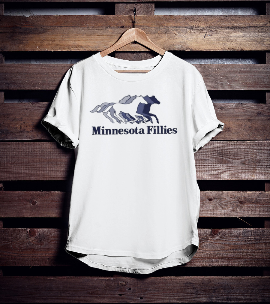 Minnesota Fillies WPBL Basketball Team Emblem Horses T-Shirt