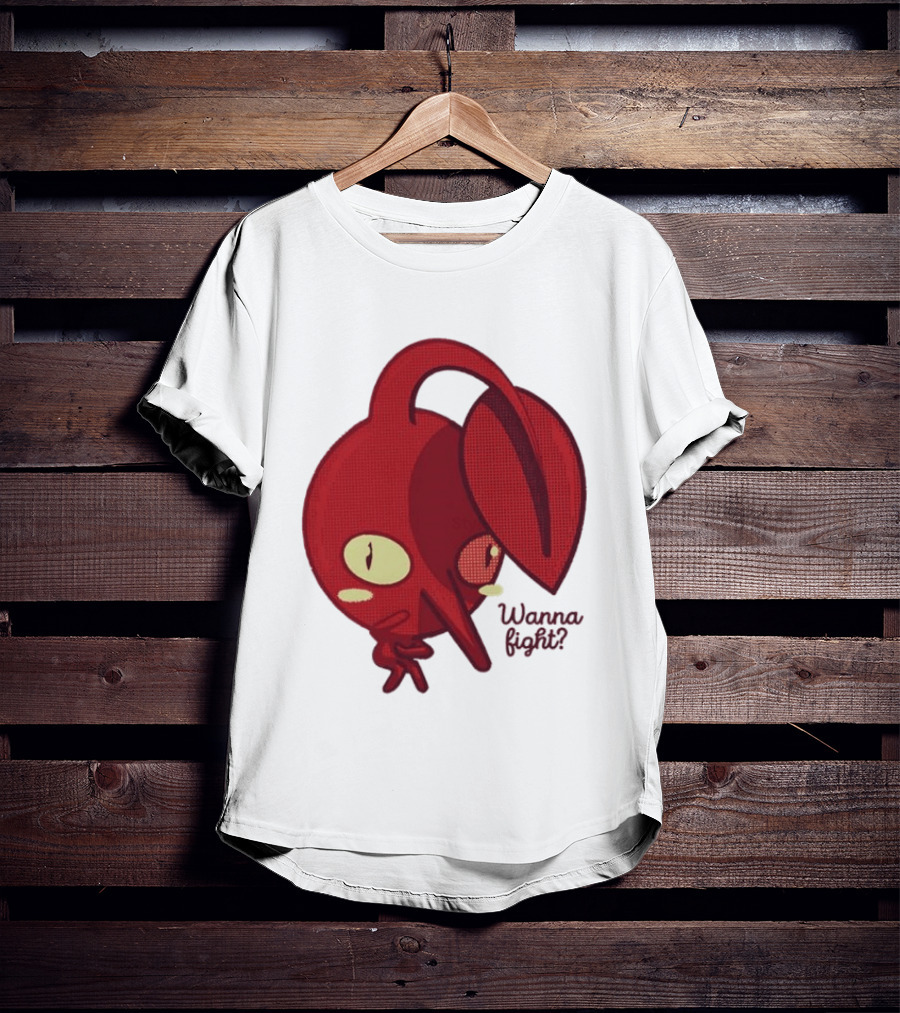 Red Pikmin Wanna Fight Video Game T-Shirt