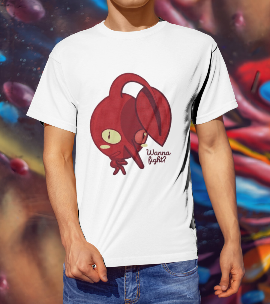 Red Pikmin Wanna Fight Video Game T-Shirt