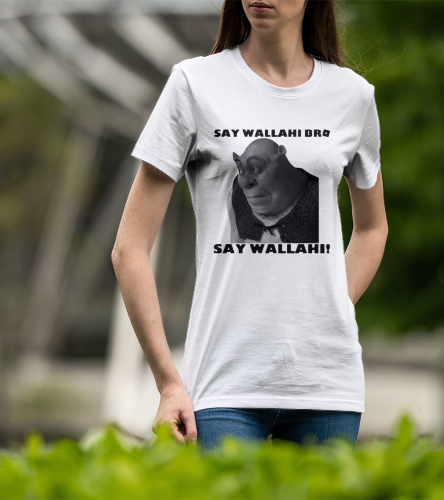 Shrek Say Wallahi Bro Meme Face Roblox T-Shirt