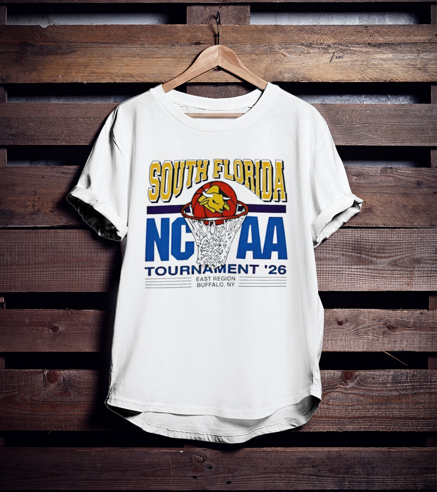 South Florida NCAA Tournament '26 East Region Buffalo NY Basketball T-Shirt