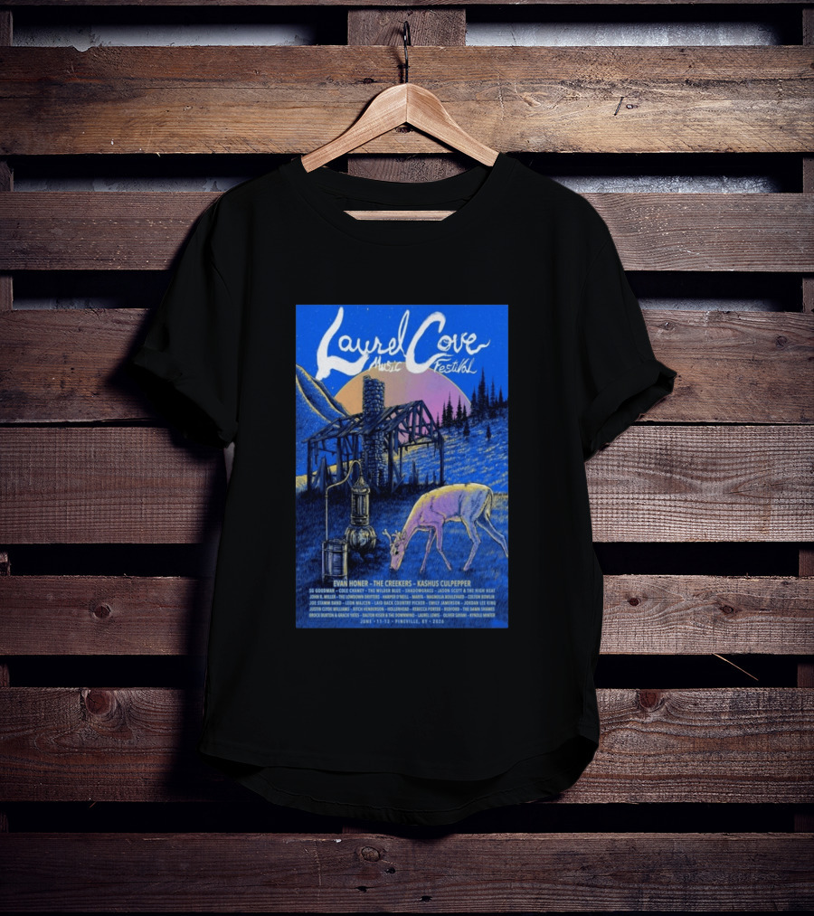 Laurel Cove Music Festival 2026 Evan Honer The Creekers Kashus Culpepper T-Shirt