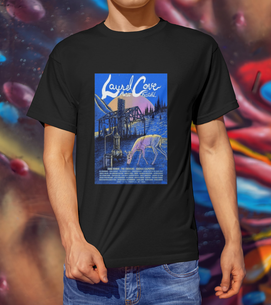 Laurel Cove Music Festival 2026 Evan Honer The Creekers Kashus Culpepper T-Shirt