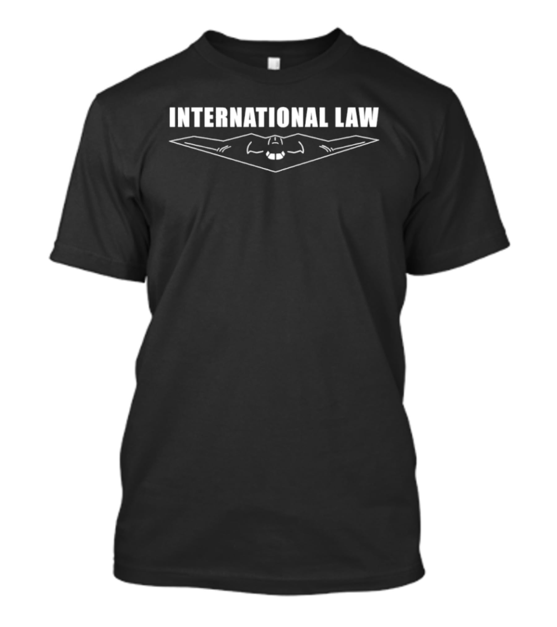 International Law B 2 Spirit Triangular Aircraft Formation T-Shirt