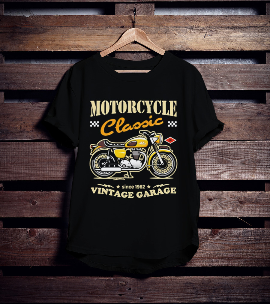 Motorcycle Classic Vintage Garage Since 1962 T-Shirt