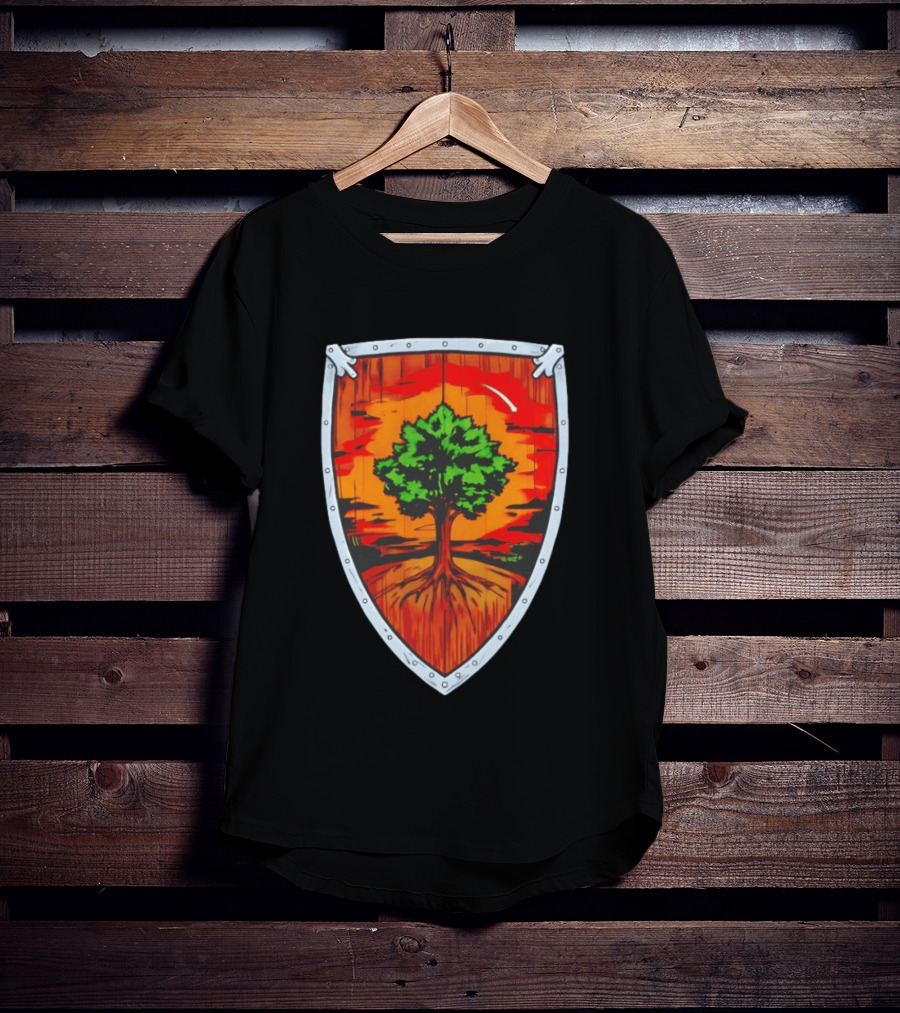Ser Duncan The Tall Shield Tree Green Warrior Crest T-Shirt