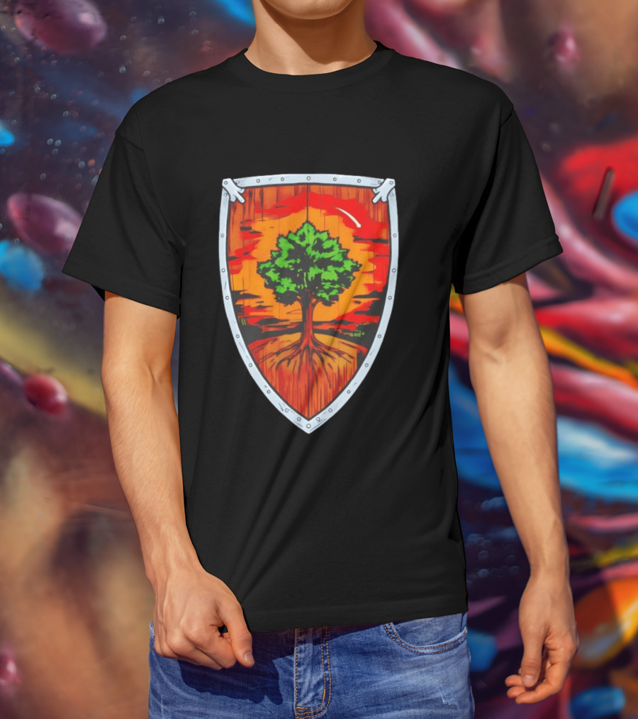 Ser Duncan The Tall Shield Tree Green Warrior Crest T-Shirt