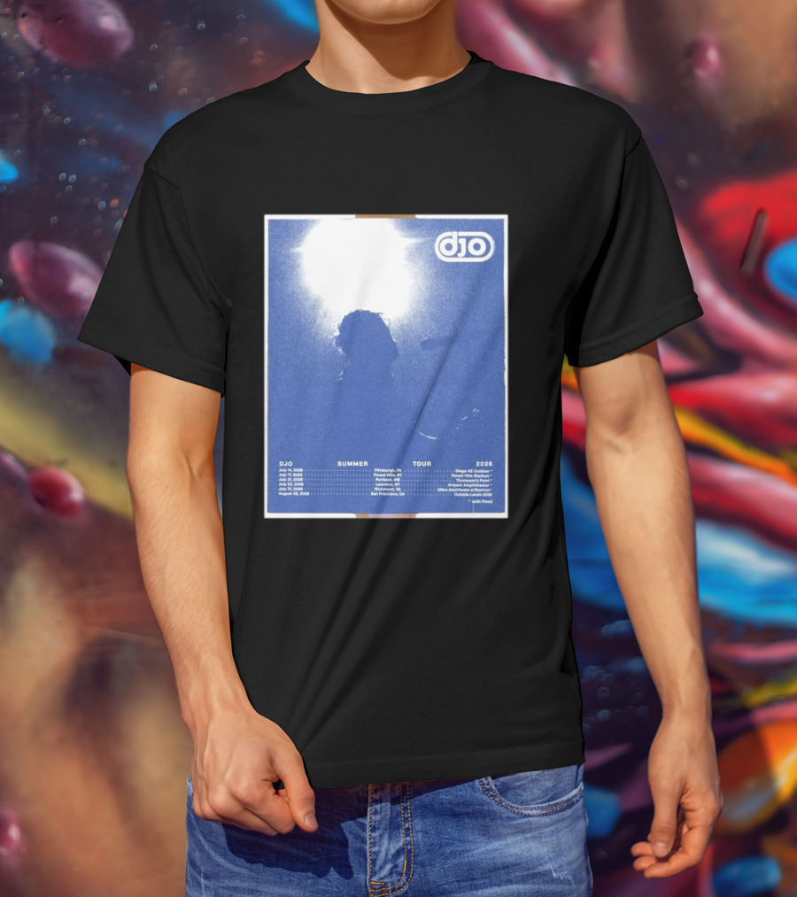 Djo Summer Tour 2026 Pittsburgh New York New Haven Louisville Milwaukee San Francisco T-Shirt