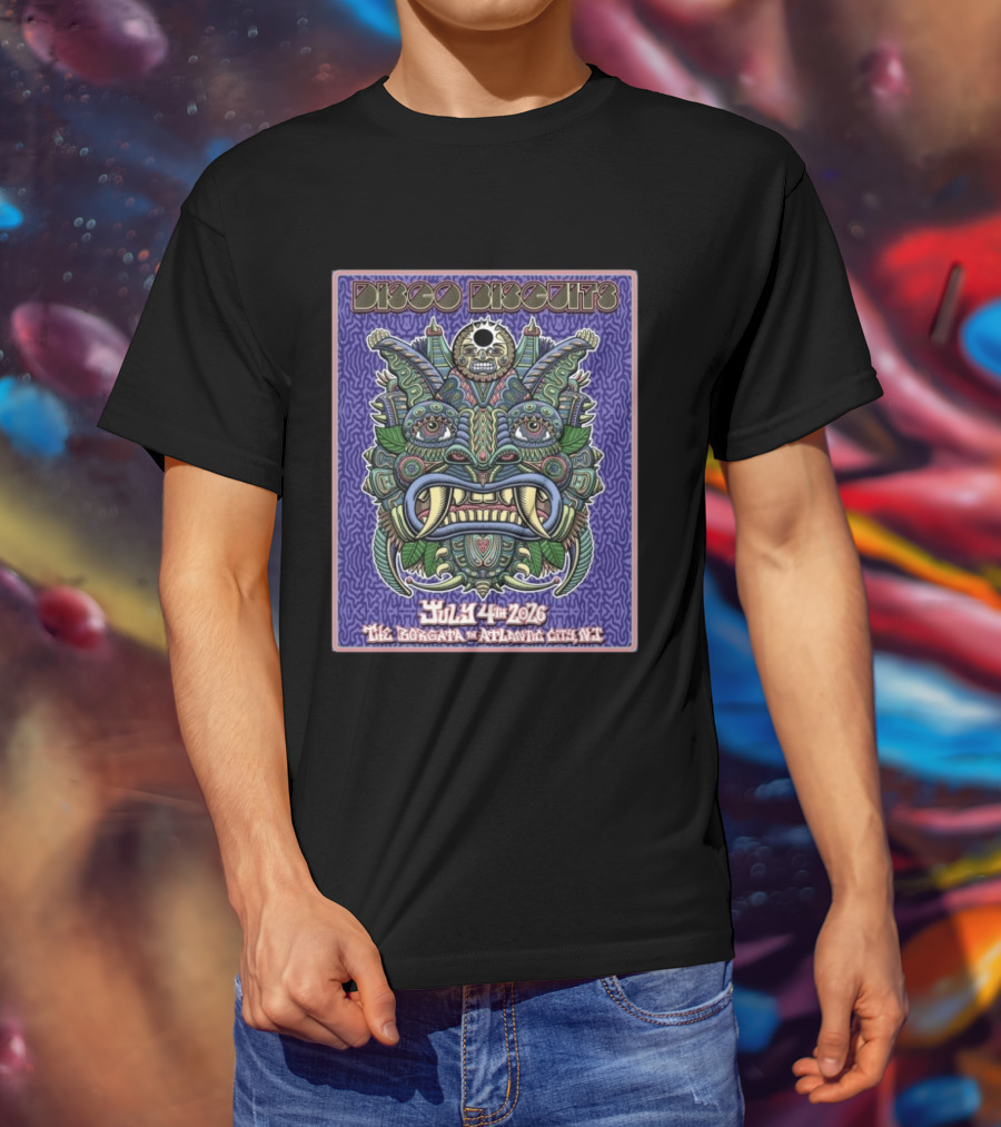 Disco Biscuits July 4th 2026 The Borgata Atlantic City New Jersey T-Shirt