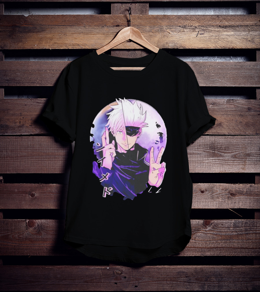 Gojo Satoru Jujutsu Kaisen Mystical Warrior Moon Anime Aesthetic T-Shirt