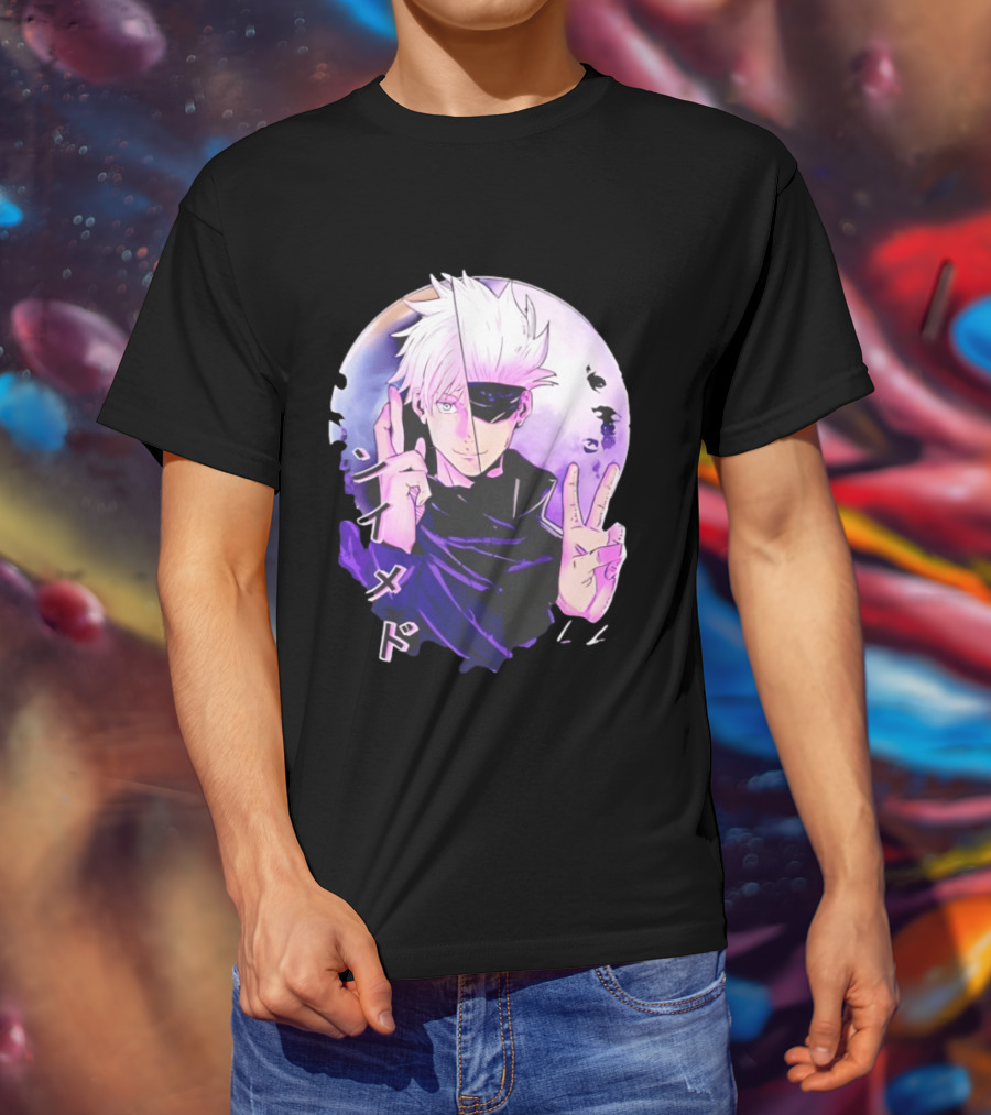 Gojo Satoru Jujutsu Kaisen Mystical Warrior Moon Anime Aesthetic T-Shirt
