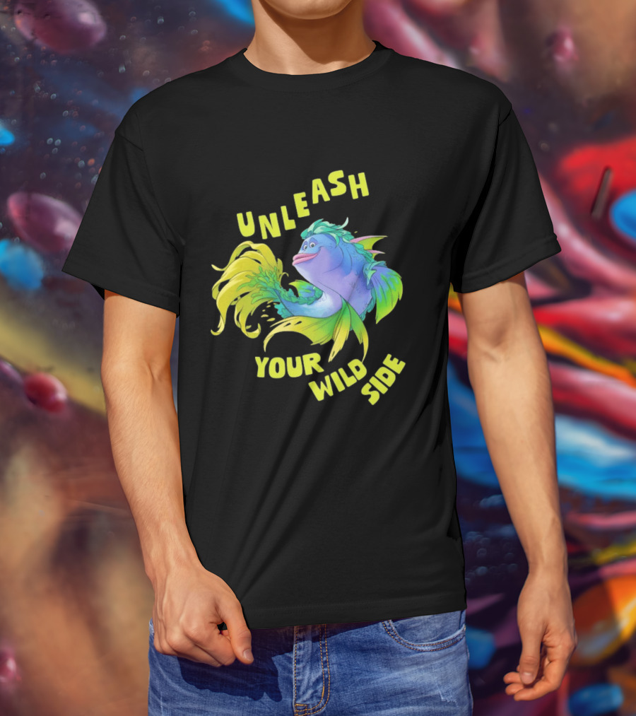 Unleash Your Wild Side Vibrant Fish Adventure T-Shirt