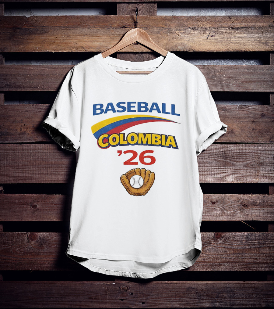 Colombia Baseball Classic 2026 '26 Glove And Ball T-Shirt